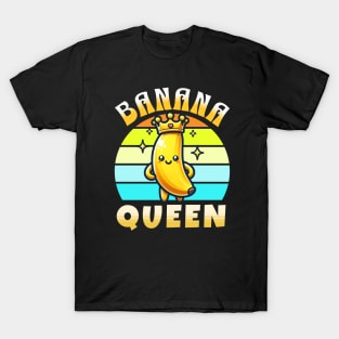 Banana Cartoon Cute Banana Queen T-Shirt